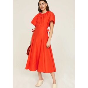 3.1 Phillip Lim Red Midi Dress with Tie Sides